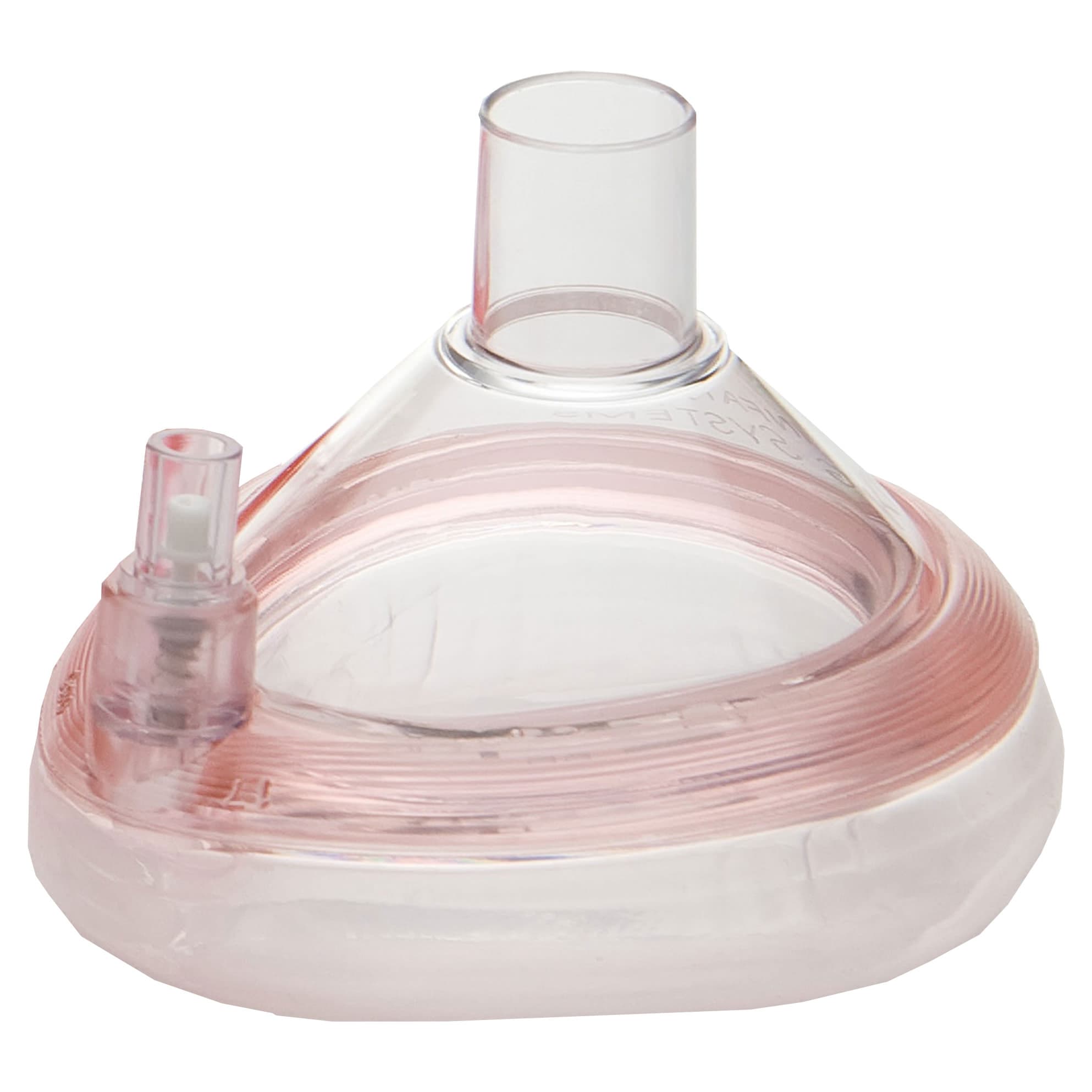 Ambu Sweet Dreams Anesthesia Mask Clear Purple Ring Hook Ring Top Valve Size 3 - Box of 20 - Image 1