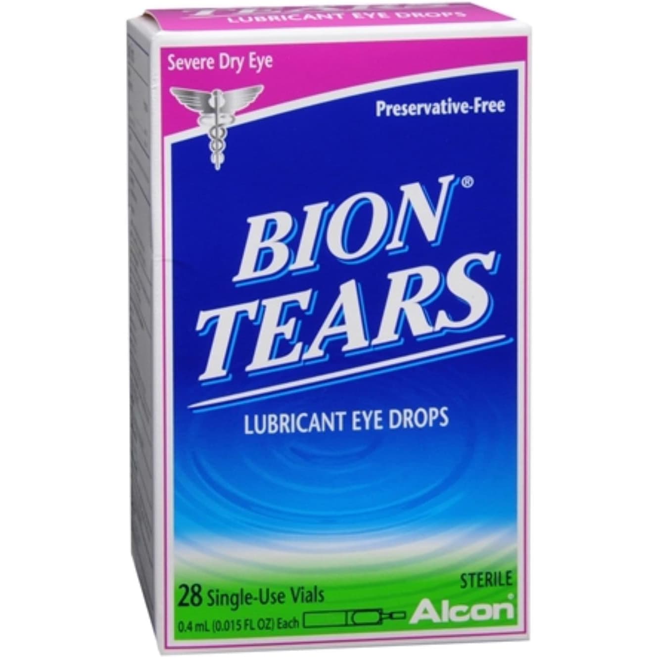 Bion Tears Lubricant Eye Drops, 0.015 oz - Box of 28