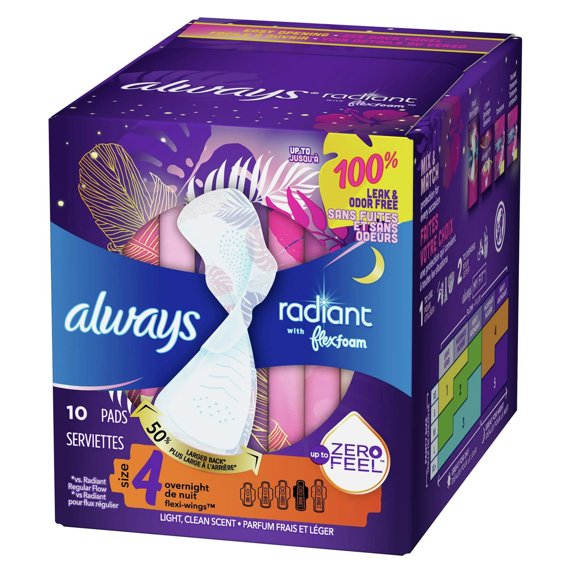 Always Radiant Feminine Pad with FlexFoam and Wings - Image 5