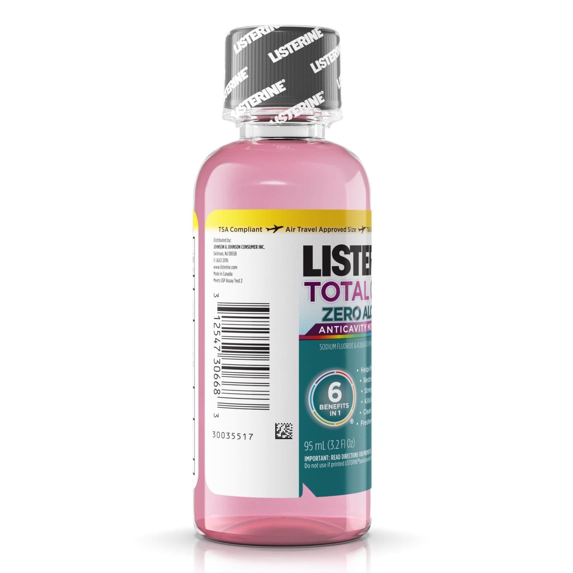 Listerine Total Care Zero Alcohol Mouthwash, 3.2 oz - Image 3