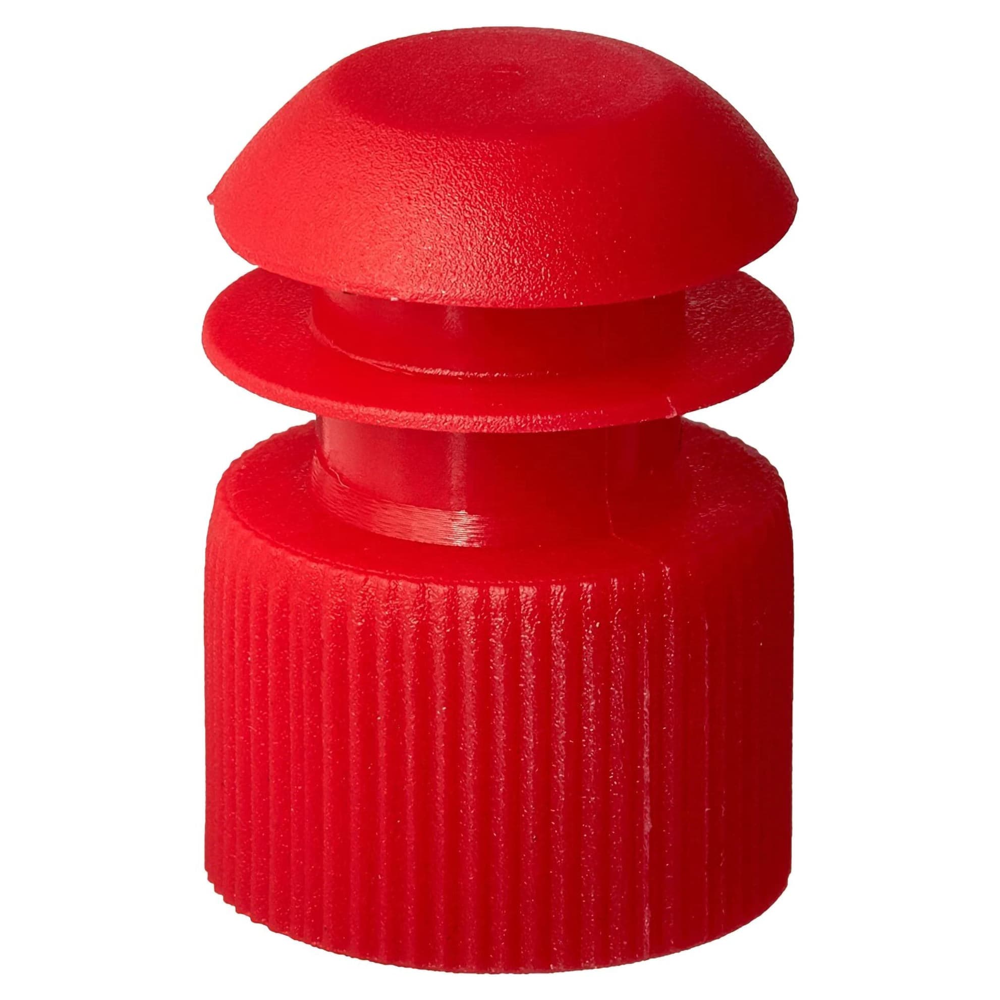 McKesson Tube Closure For Use with 13 mm Blood Drawing Tubes, Flanged Plug Cap, Red - Case of 20000 - Image 1