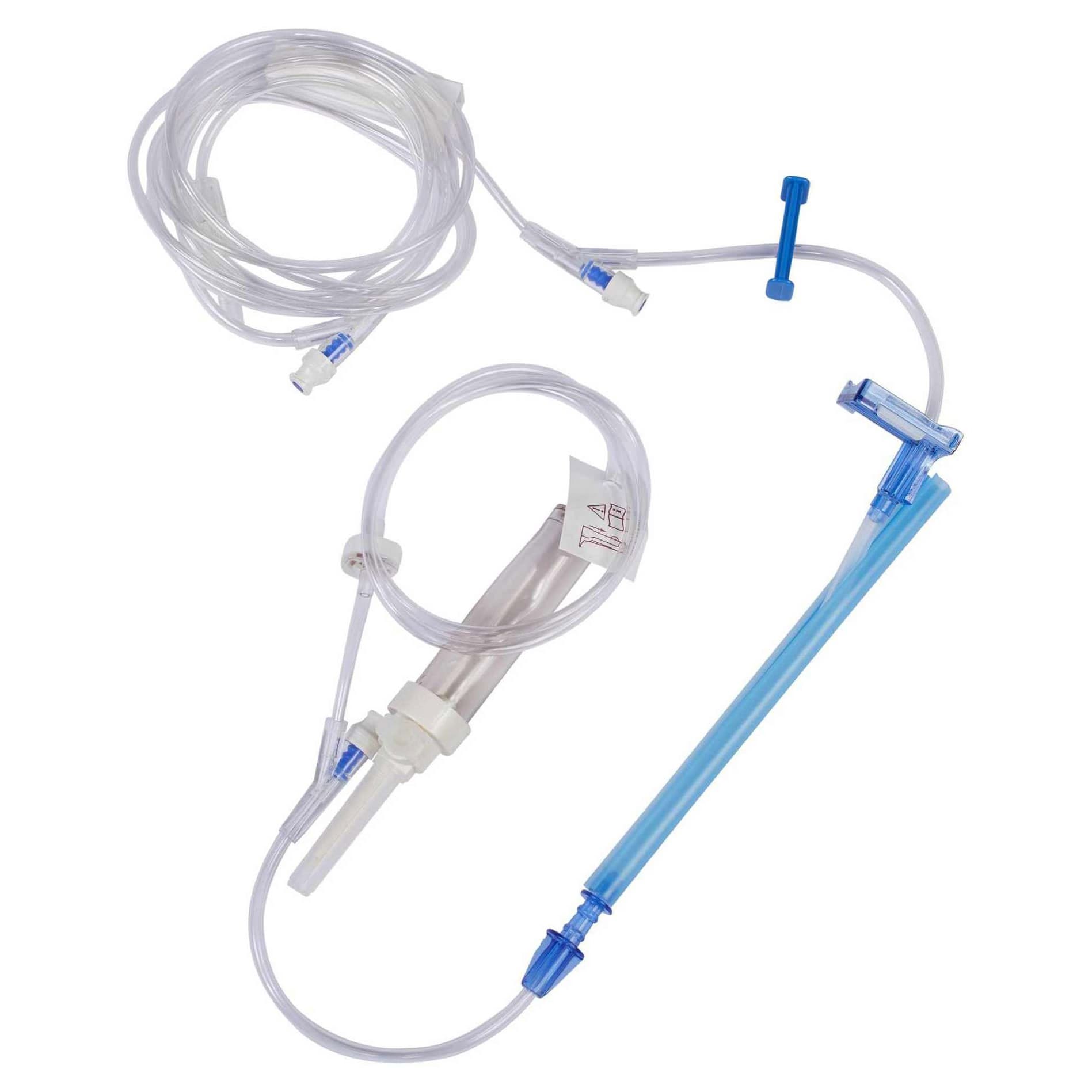 Alaris IV Pump Set Without Filter, Texium Closed Male Luer Connector, Roller, Pinch Clamp - Case of 20 - Image 1