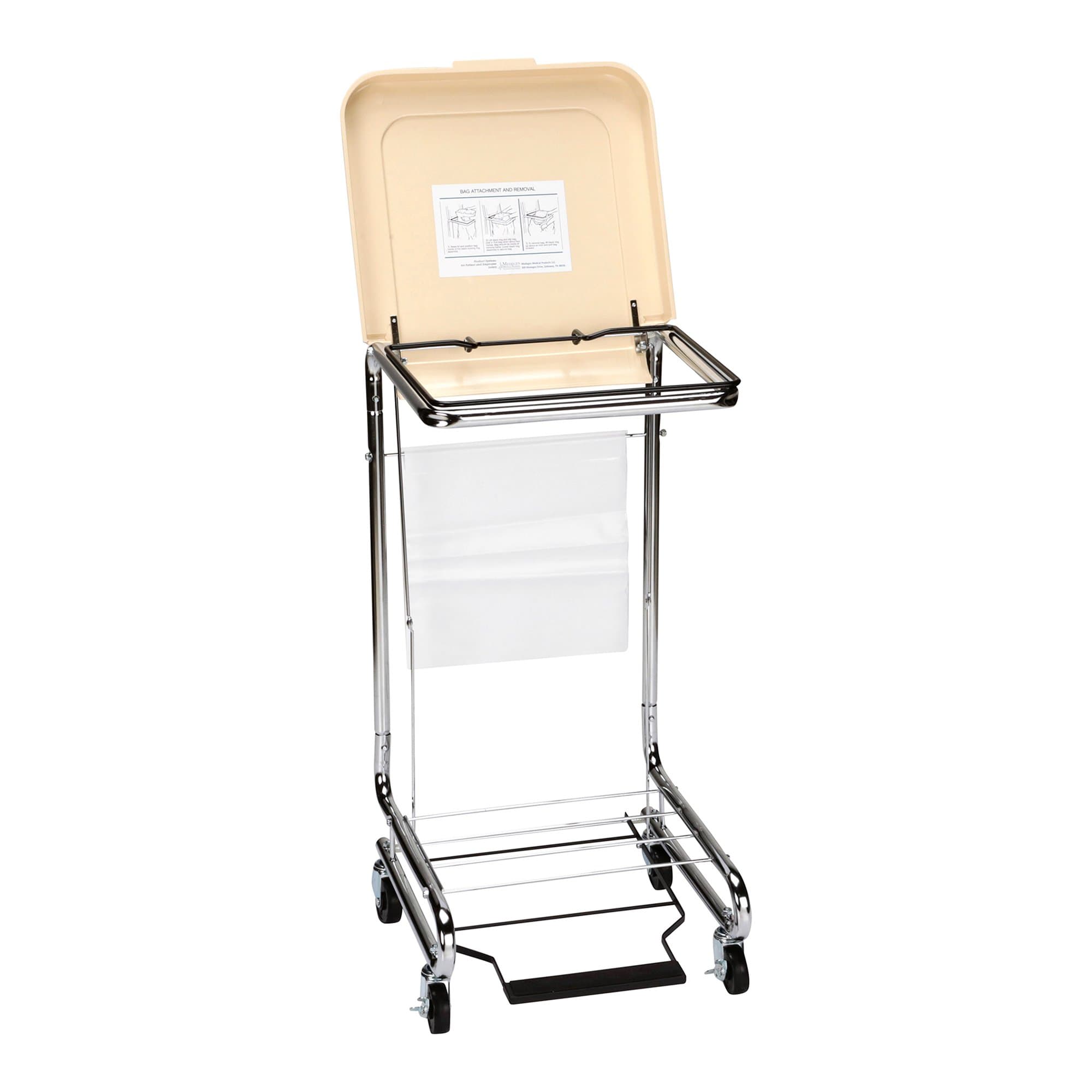 McKesson Hamper Stand with Foot Pedal & Self-Closing Lid – 30-33 Gallon - Image 2