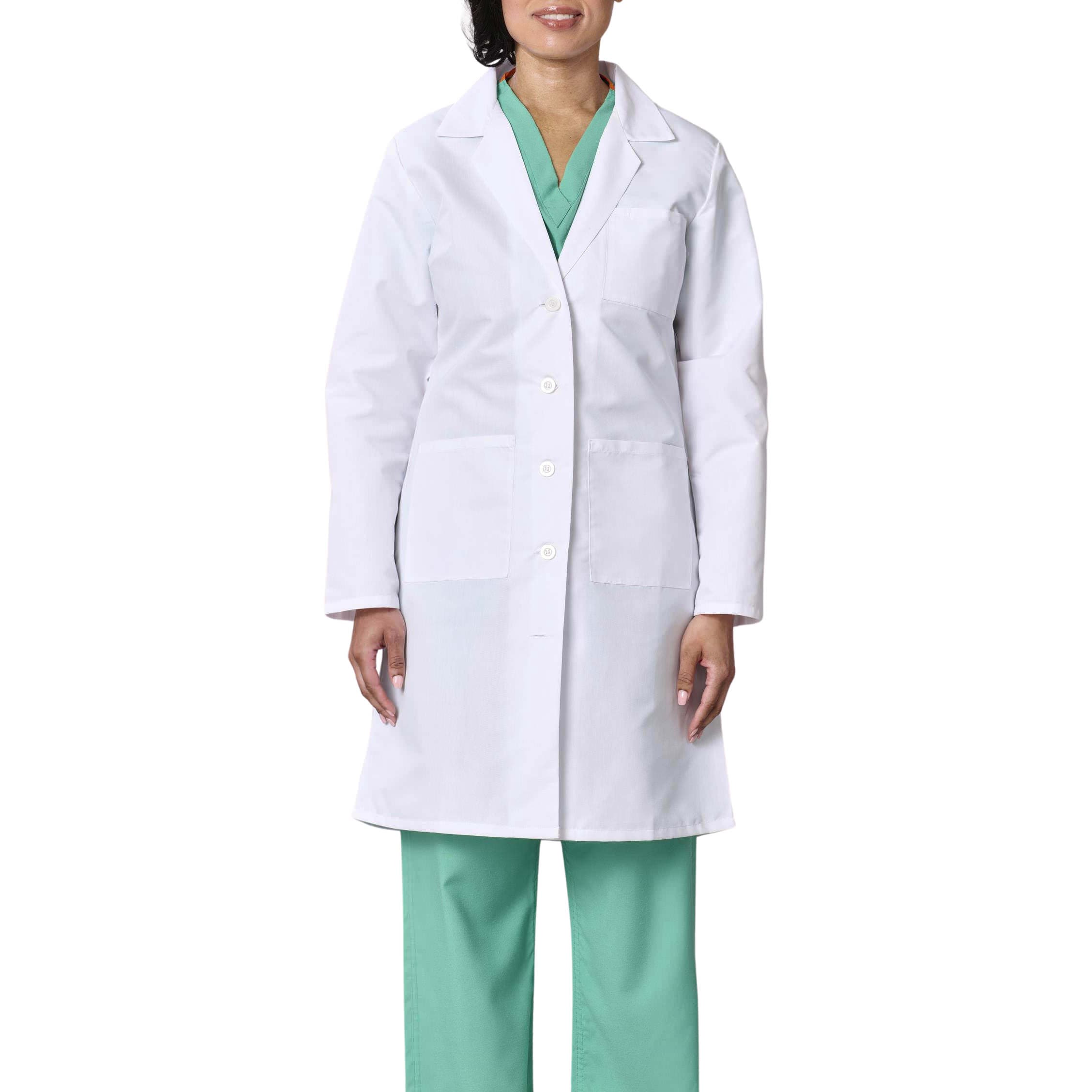 Medline Propel Women's 4-Pocket Full-Length Lab Coat - Image 3