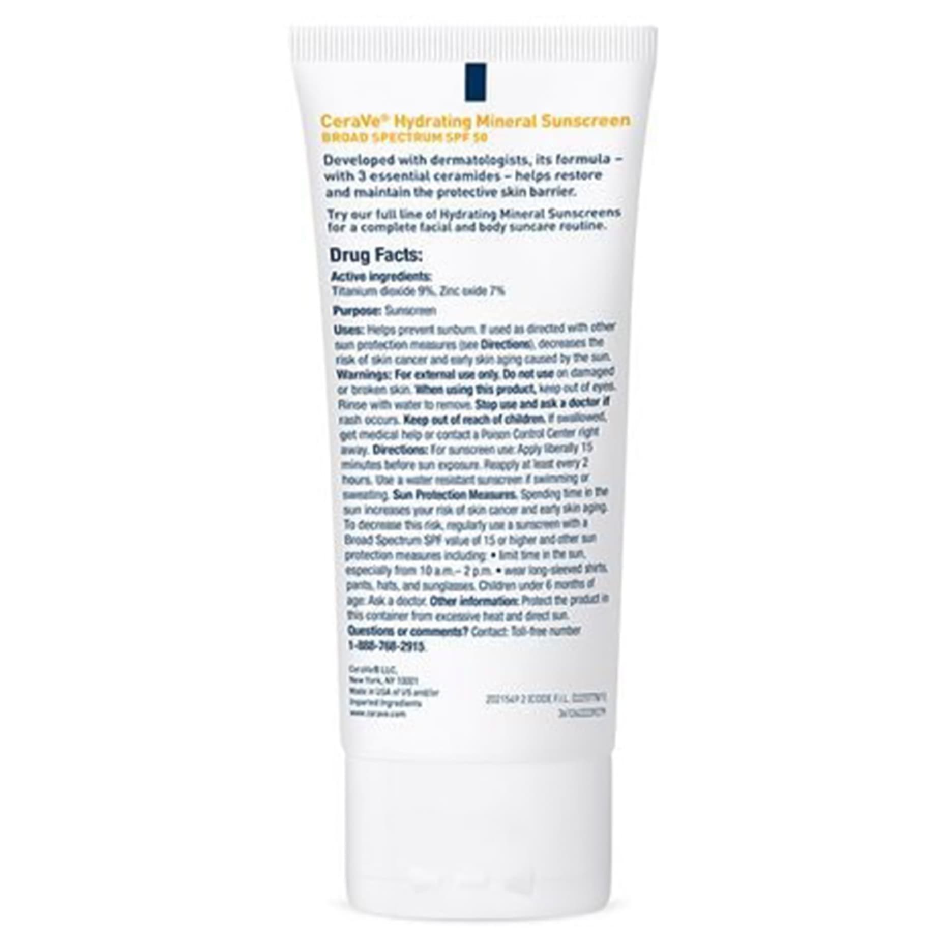 CeraVe Hydrating Mineral Sunscreen SPF Lotion - Image 7