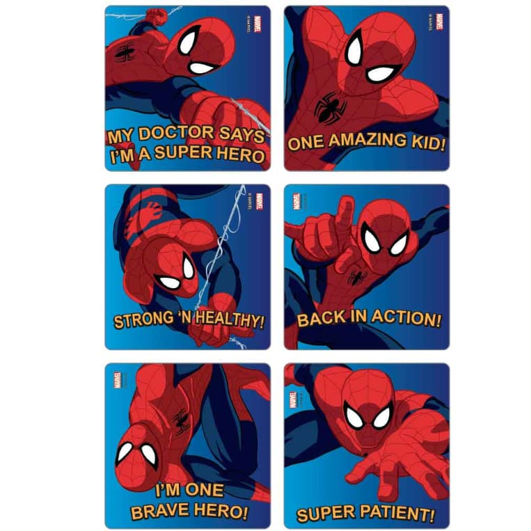 Medibadge Kids Love Stickers, Spider-Man Print - Package of 90 - Image 1