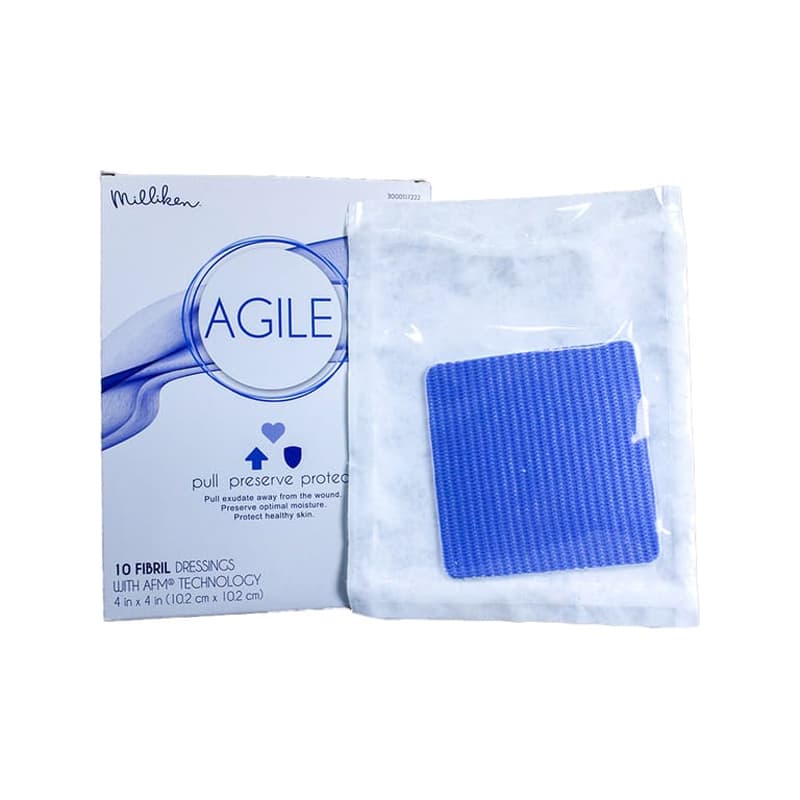 Milliken Agile Fibril Dressing with AFM Technology, 4 x 4 Inch - Each - Image 1