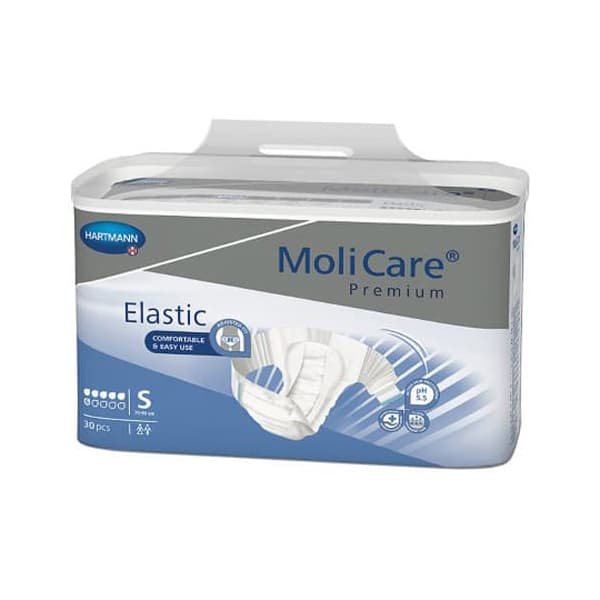 MoliCare Premium Elastic 6D Incontinence Briefs, Small - Case of 90 - Image 1