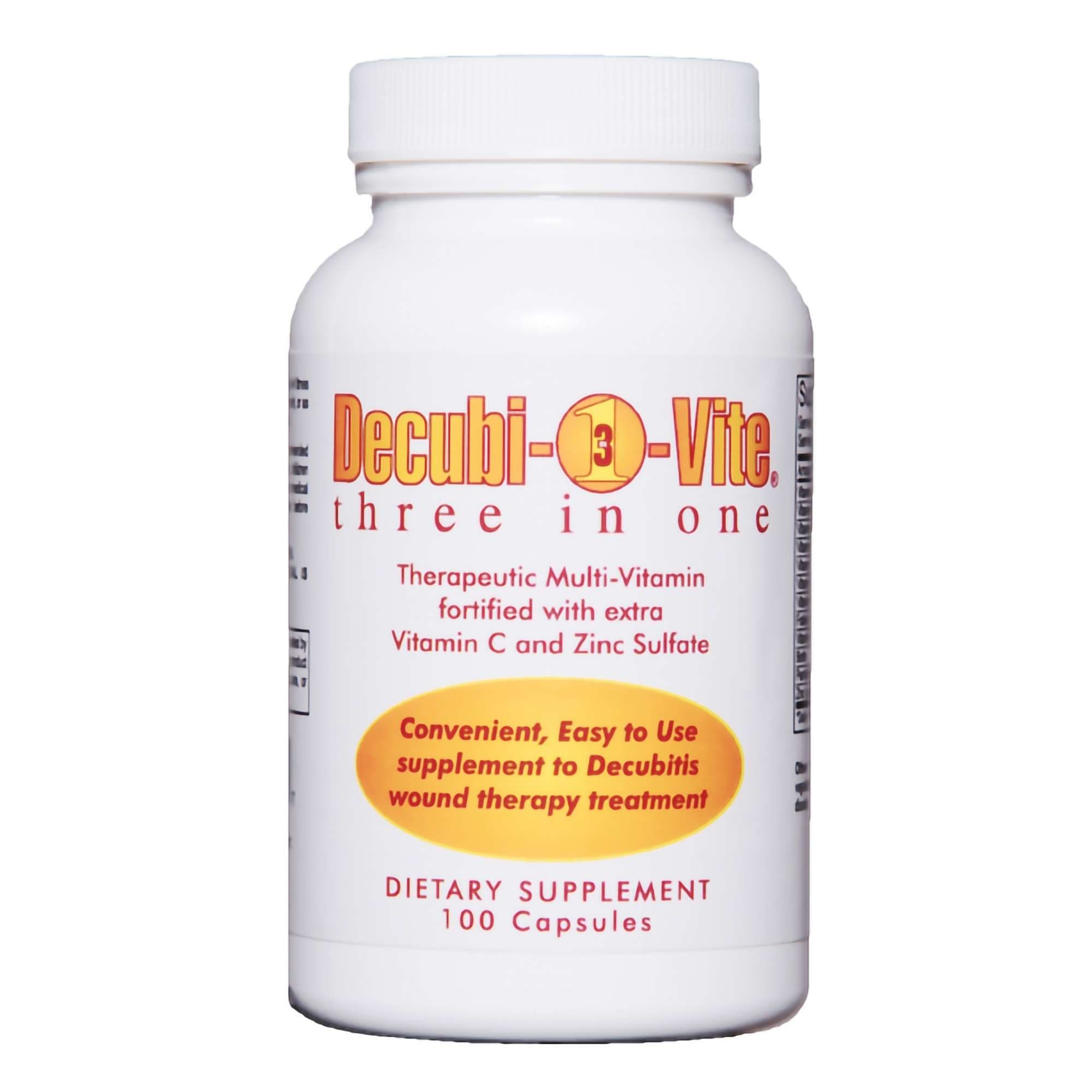 Decubivite Three In One Multivitamin Supplement Capsule, 500 mg - Case of 2400 - Image 1