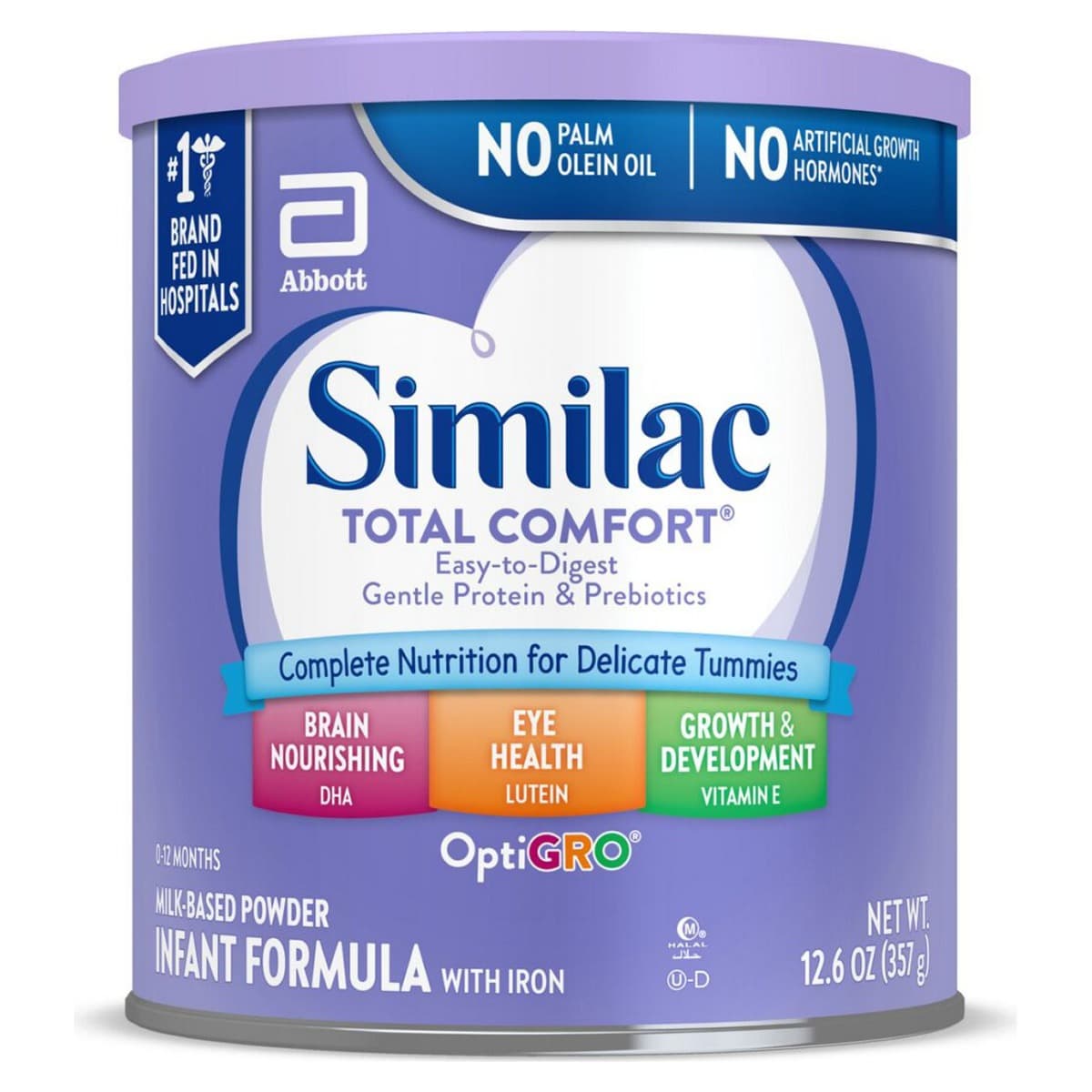 Similac Total Comfort Infant Formula Powder with Iron, 12.6 oz - Case of 6 - Image 1