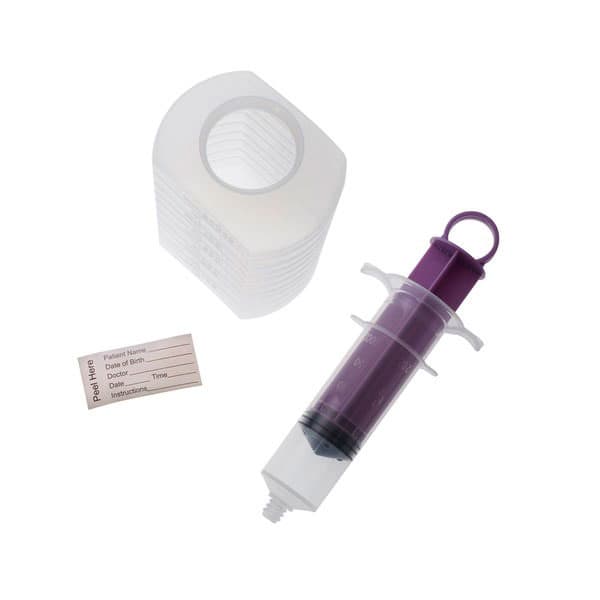 Amsure Feeding Irrigation Kit With Enfit Syringe Tip, Resealable Pole Bag - Each - Image 1