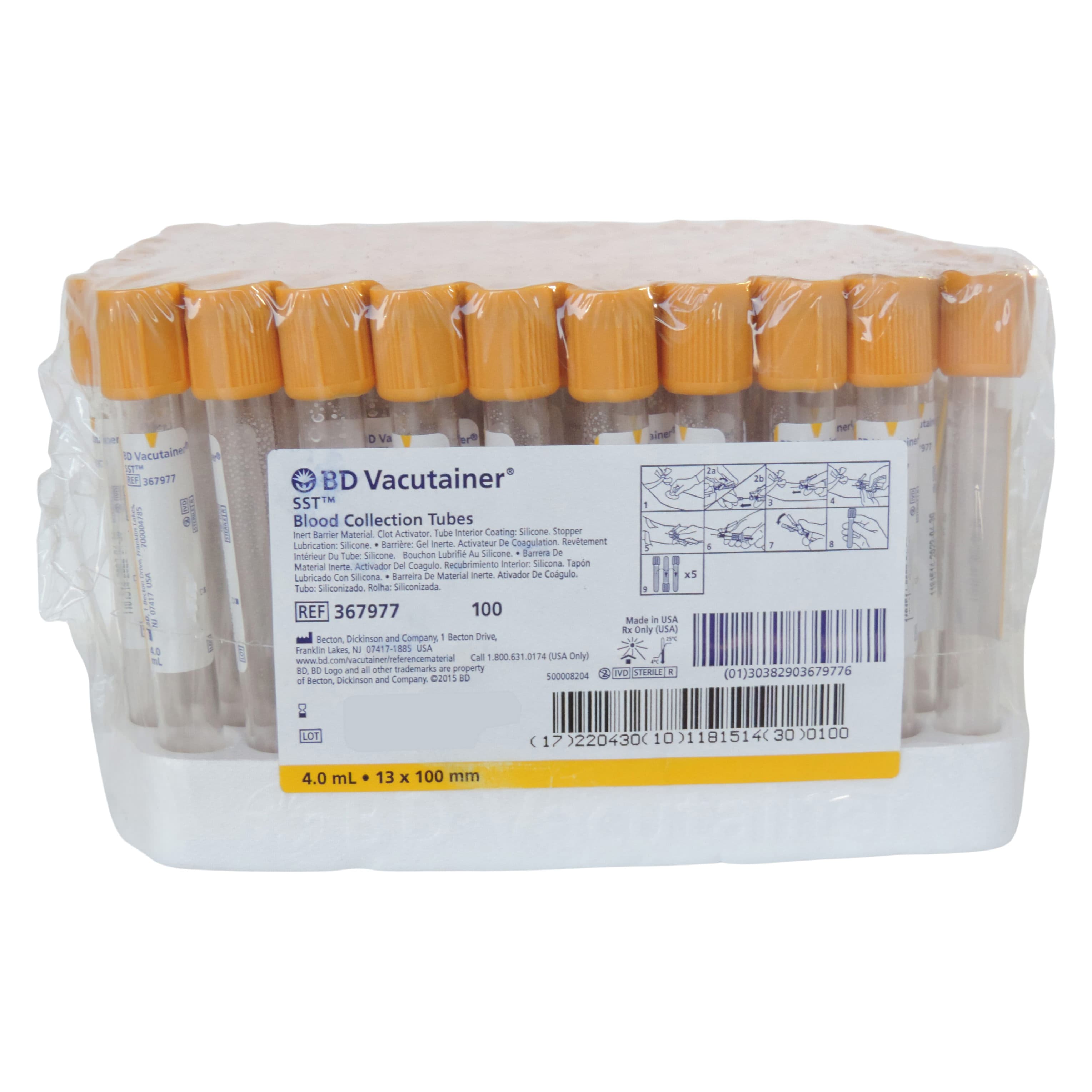BD Vacutainer SST Venous Blood Collection Tube With Hemogard Closure - Image 2