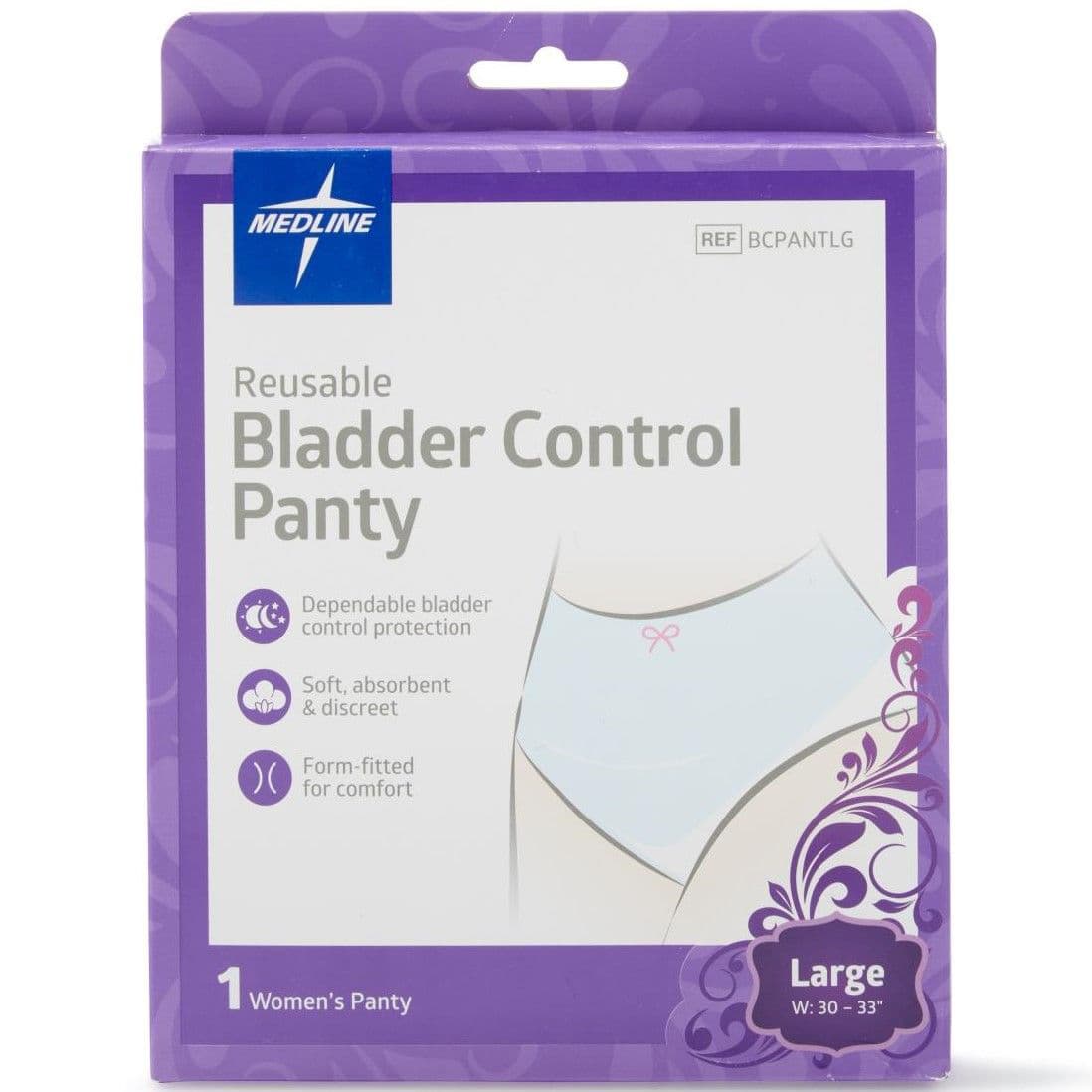 Medline Reusable Light Incontinence Pants, Women, Large - Image 1