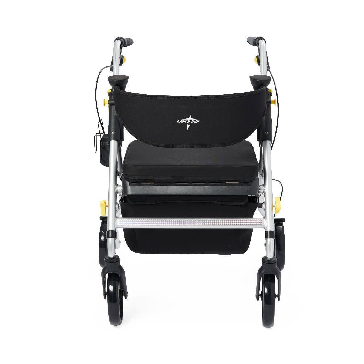 Medline Empower Rollator Walker with Padded Backrest - Image 4
