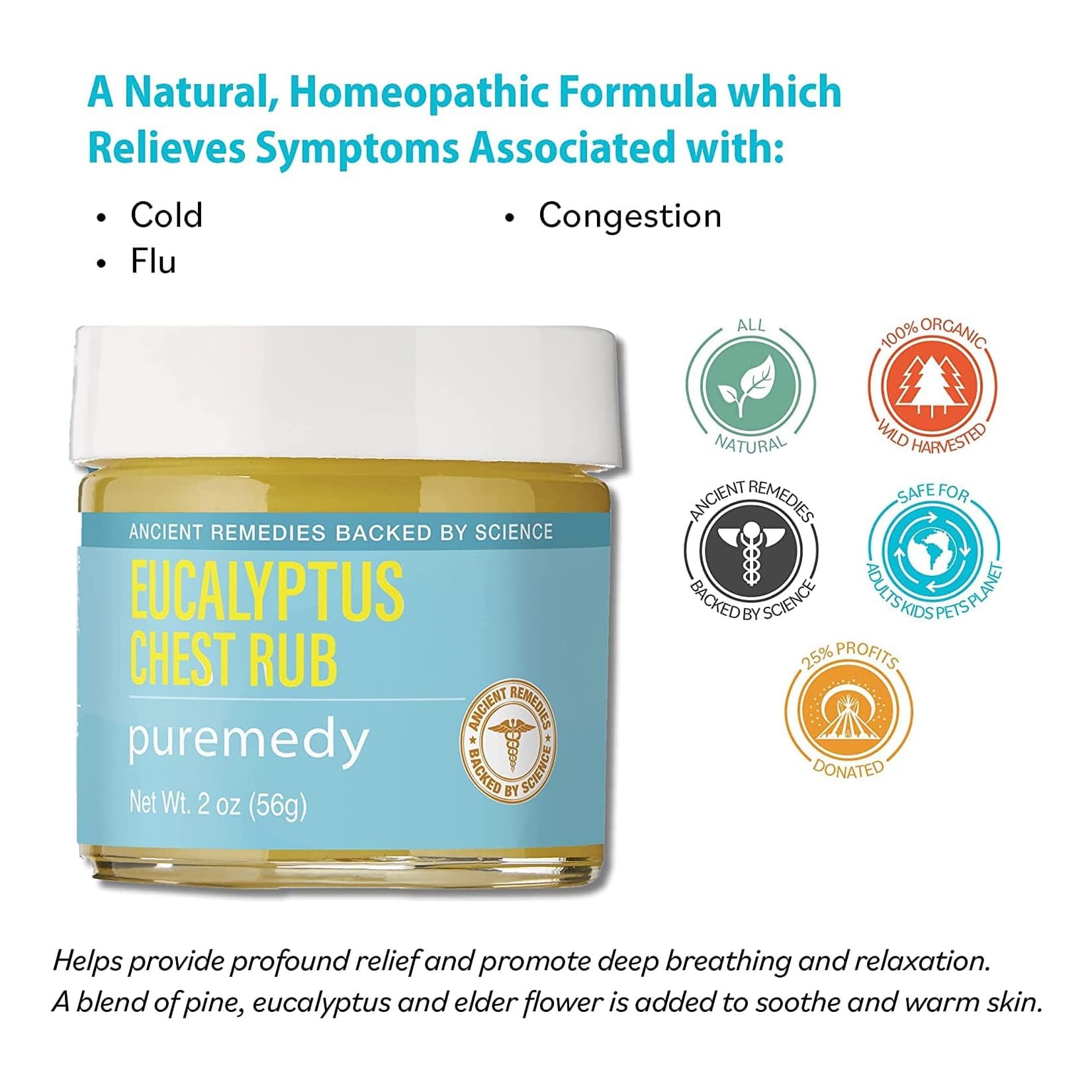 Puremedy Eucalyptus Chest Rub, 2 oz - Each - Image 3