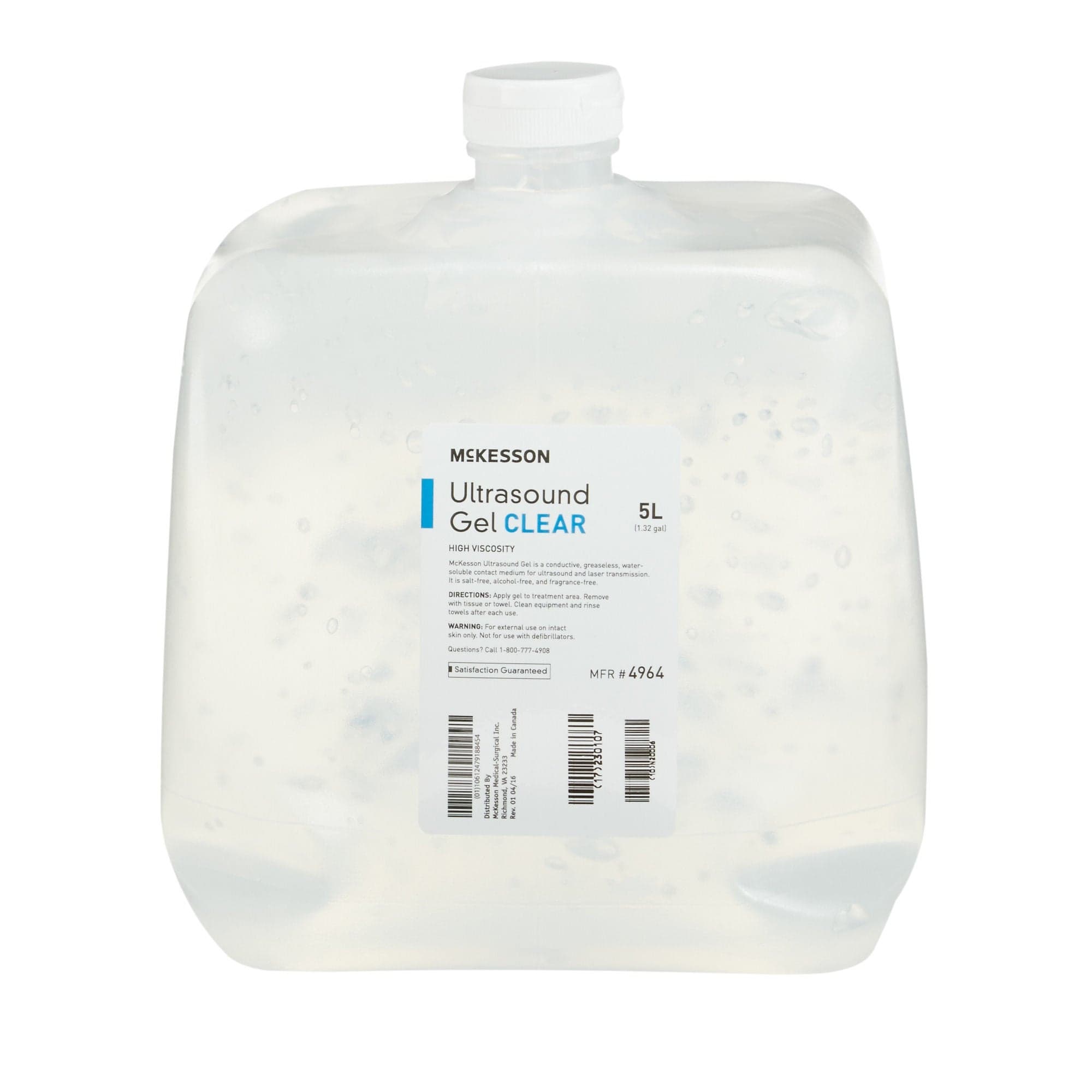 McKesson Conductive Ultrasound Laser Transmission Gel, 5 Liter