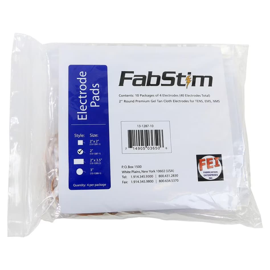 FabStim Self-Adhesive Tens Electrodes, 2" Round - Bag of 40 - Image 1