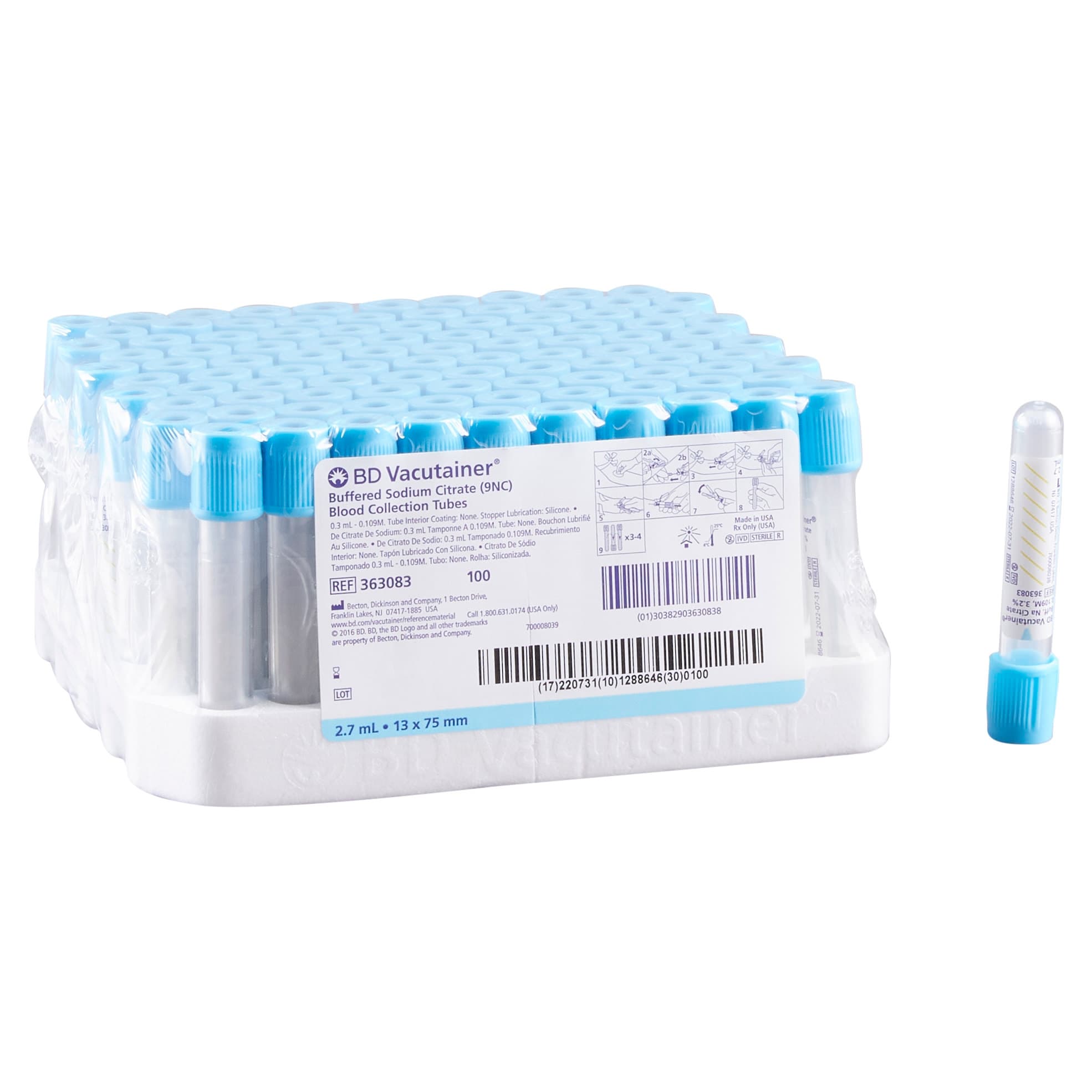 BD Vacutainer Plus Sodium Citrate Blood Collection Tube