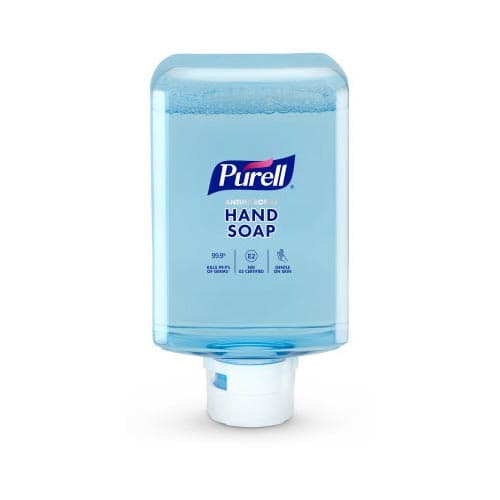 Purell Antimicrobial Hand Soap Refill for ES10 Soap Dispenser, Fragrance Free, 1200 mL - Case of 2