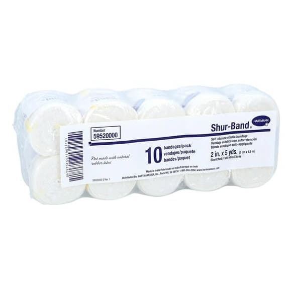 Shur-Band LF Elastic Bandage, 2 Inch x 5 Yard, Hook and Loop, Natural - Case of 60 - Image 1