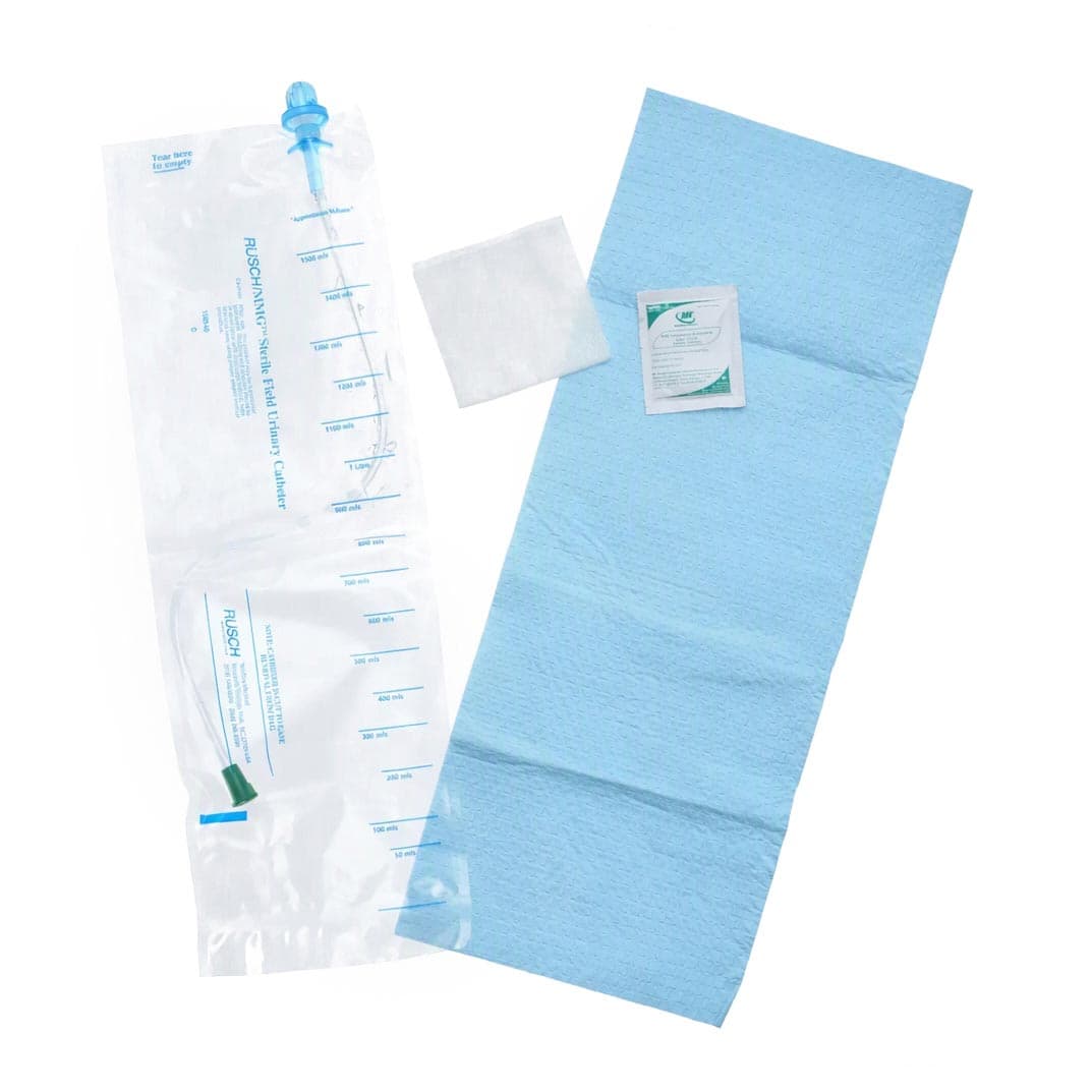 Rusch MMG Intermittent Catheter Closed System Kit, 14 Fr, without gloves - Each - Image 1