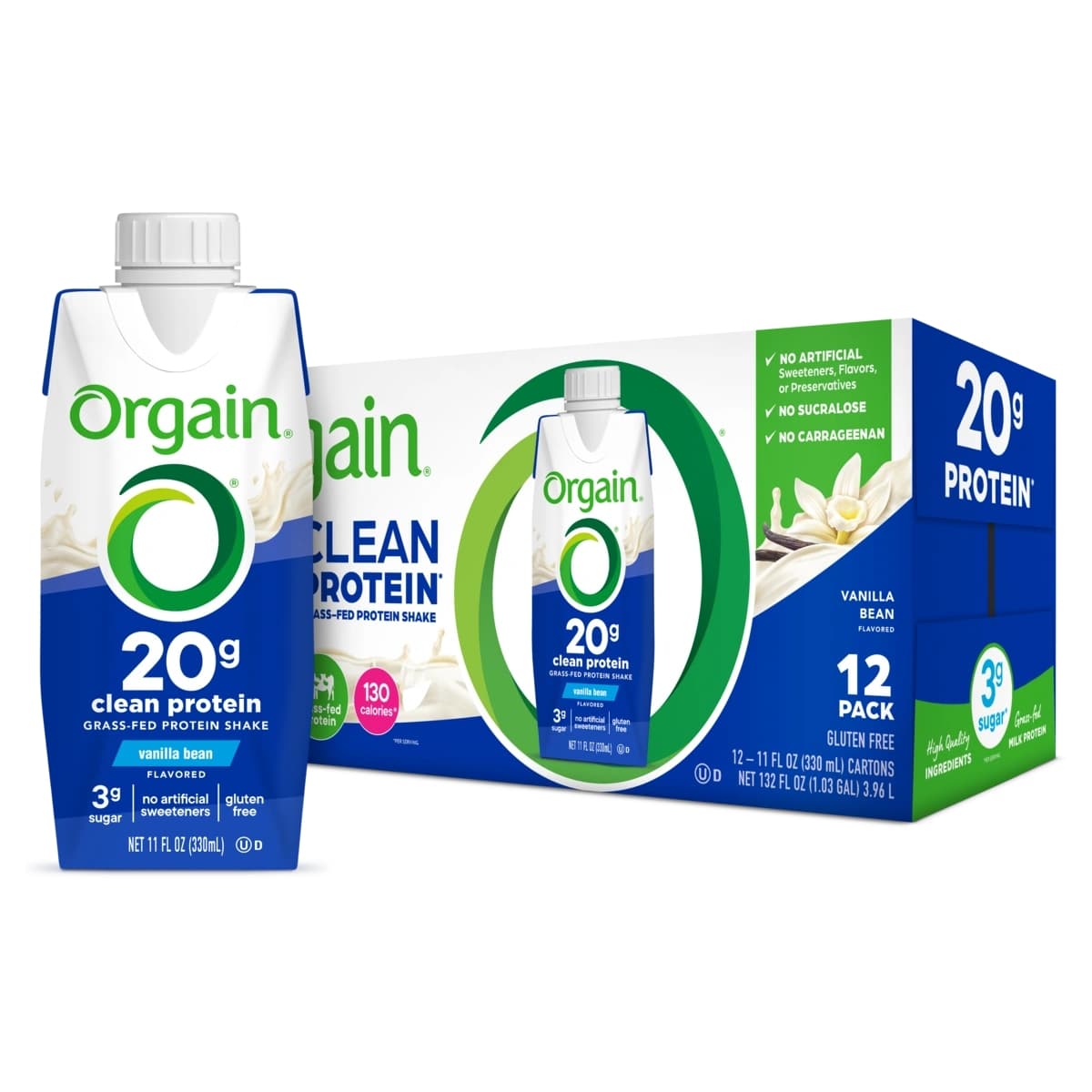 Orgain 20g Clean Grass-Fed Protein Shake - Image 2