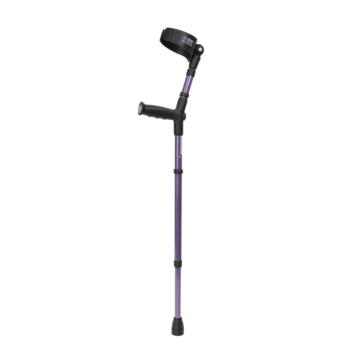 Walk Easy Adult forearm crutches, adjustable 4" full cuff (Pair) - Lavender - Image 1