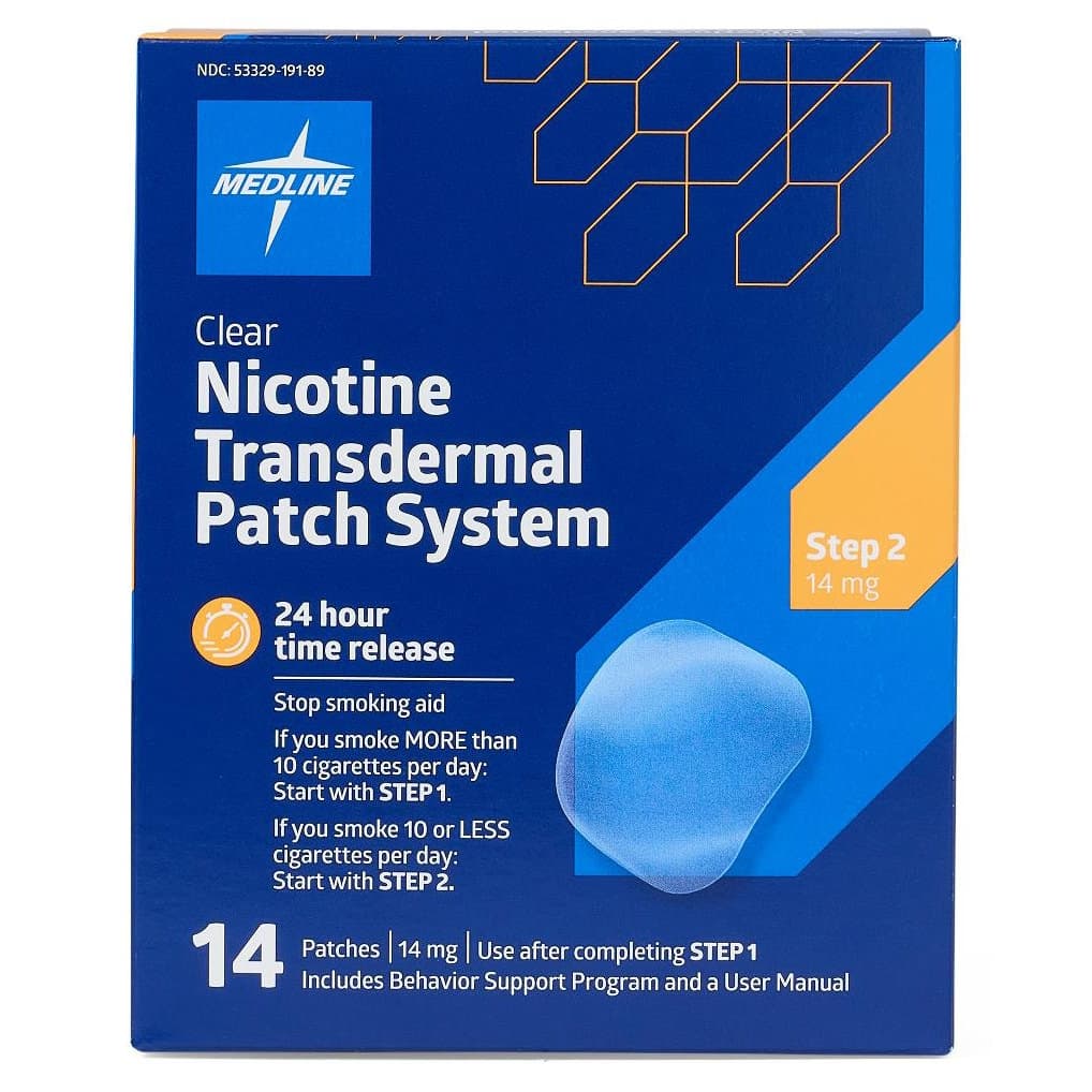 Medline Clear Nicotine Transdermal Patch System - Image 1