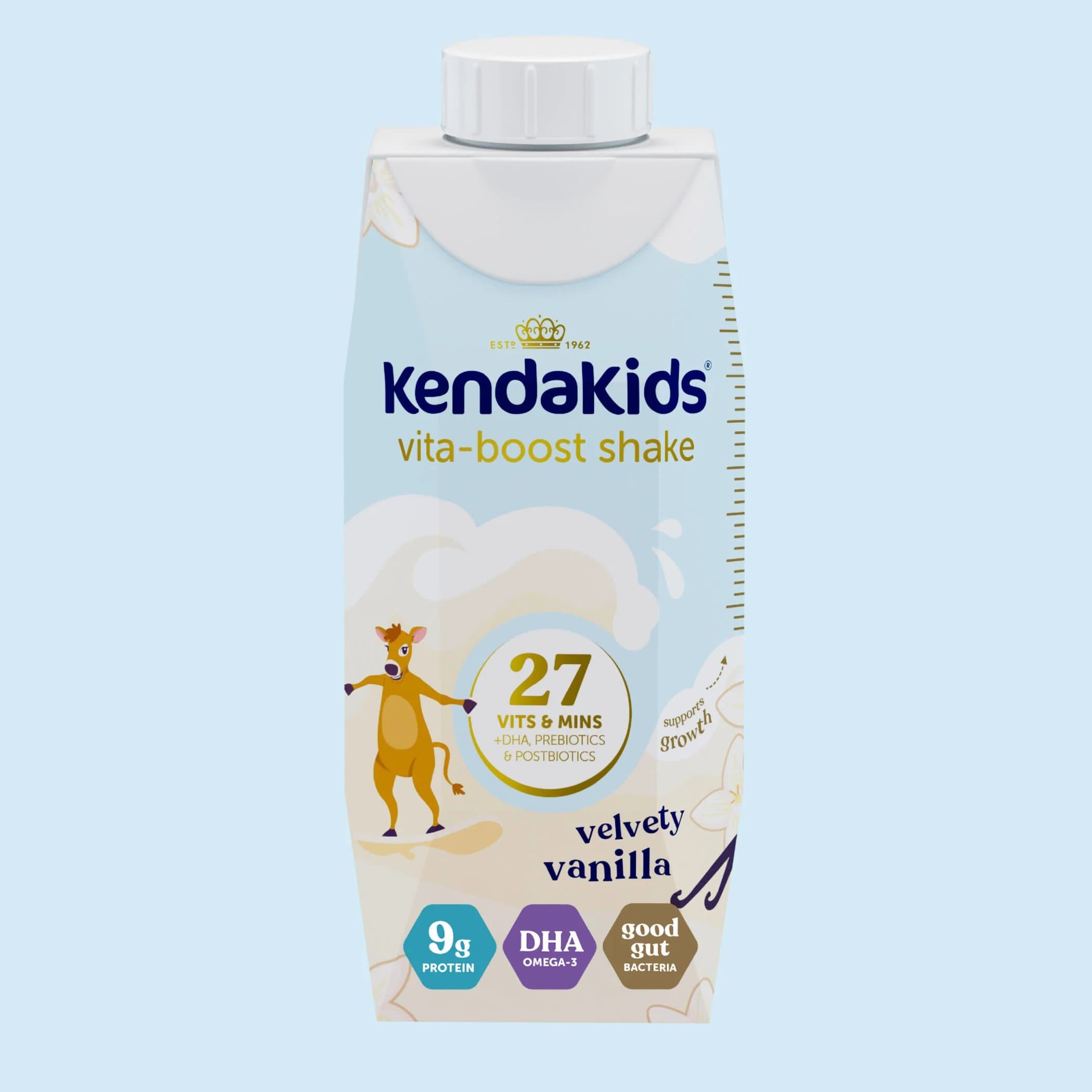 KendaKids Complete Nutrition Shake, Velvety Vanilla, 8 Oz - Case of 24 - Image 1