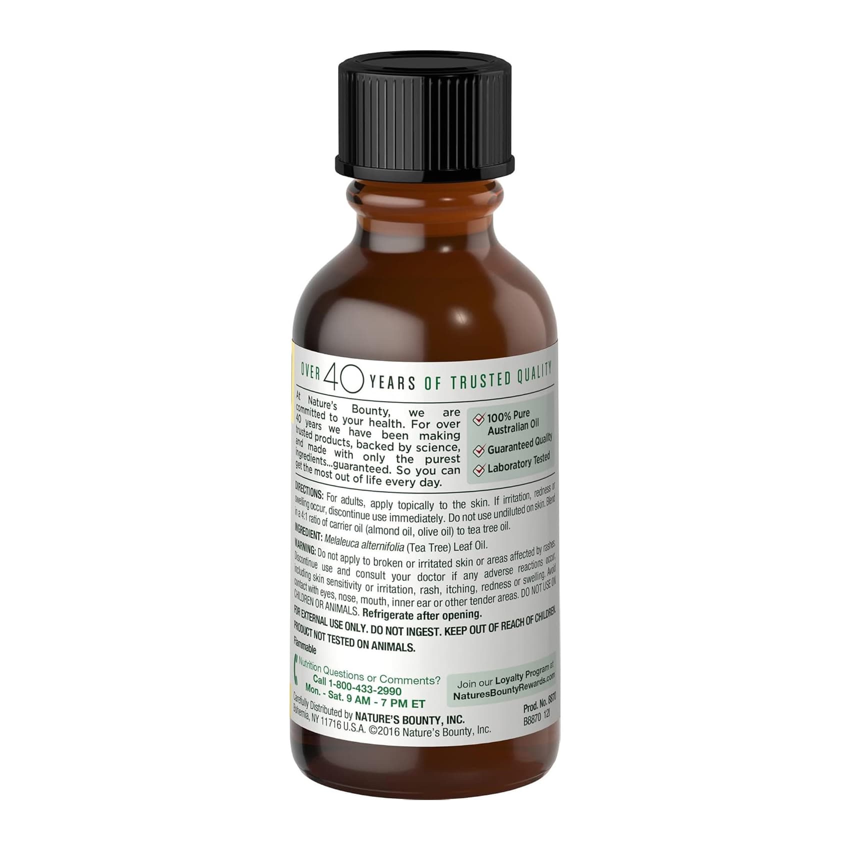 Nature's Bounty Tea Tree Oil, 30 ml - Bottle - Image 3