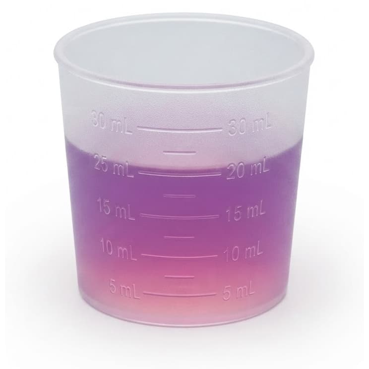Allegiance Graduated Medicine Cup, Translucent - Case of 100