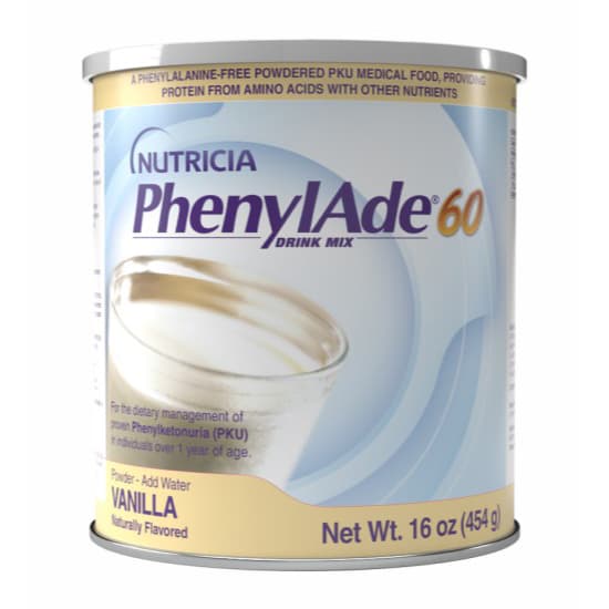 Nutricia PhenylAde60 Drink Mix PKU Powdered Formula, Vanilla, 16 oz - Each - Image 1