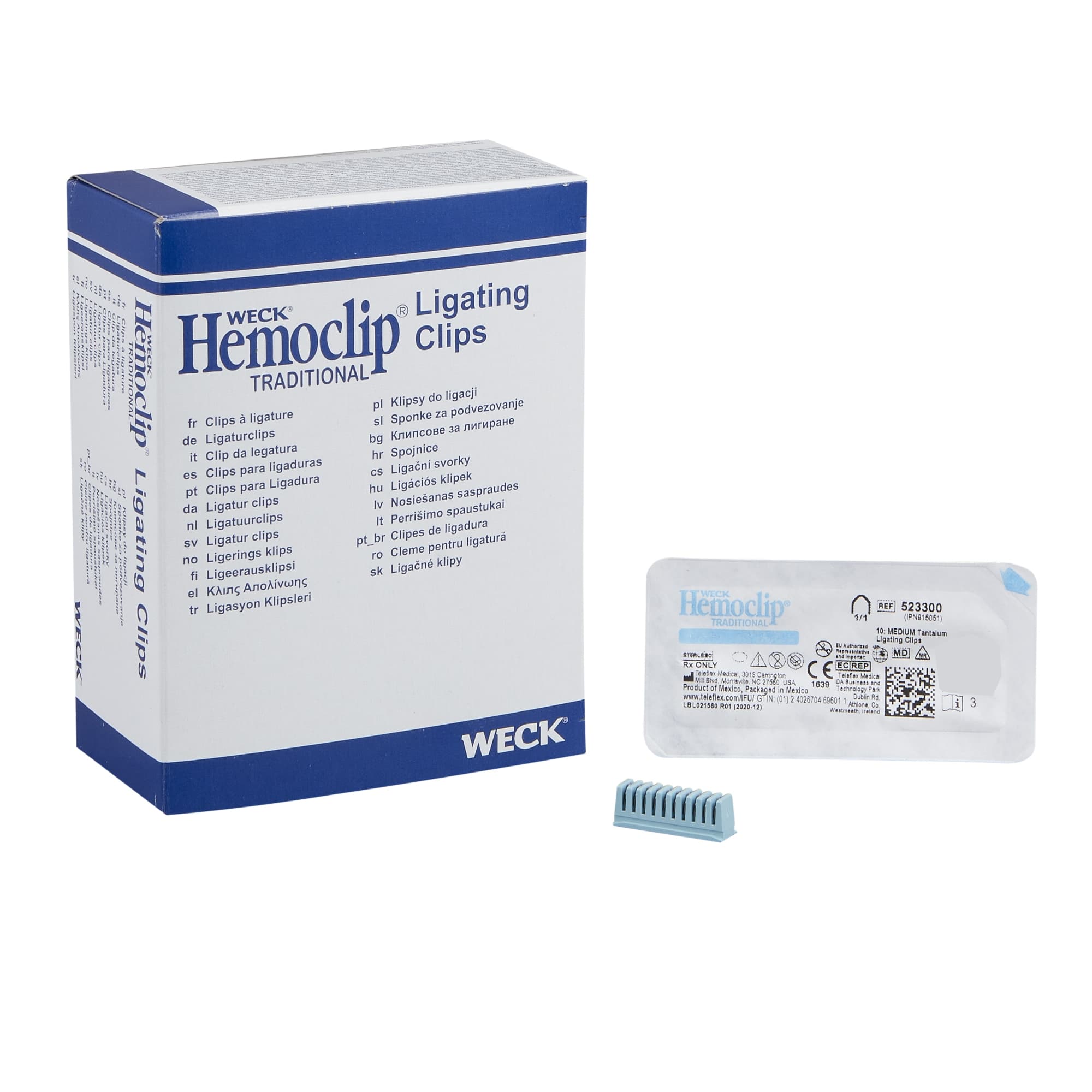 Hemoclip Ligating Clip 10 Clips Traditional Style