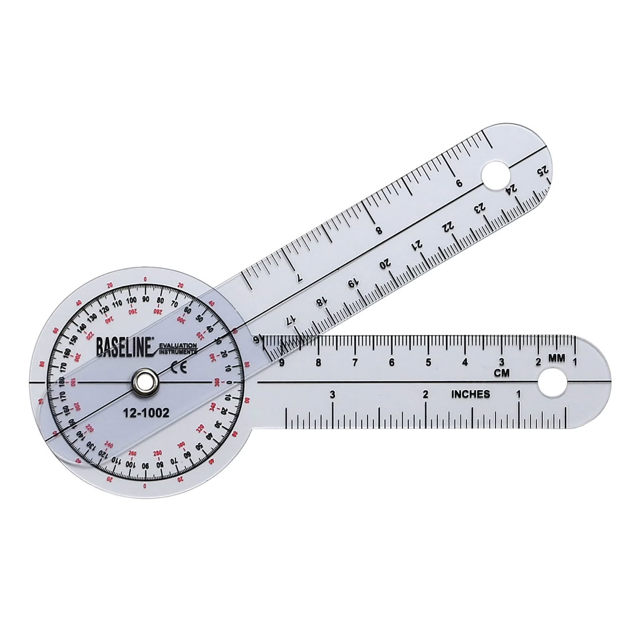 Baseline 360 Degree Transparent Plastic Goniometer