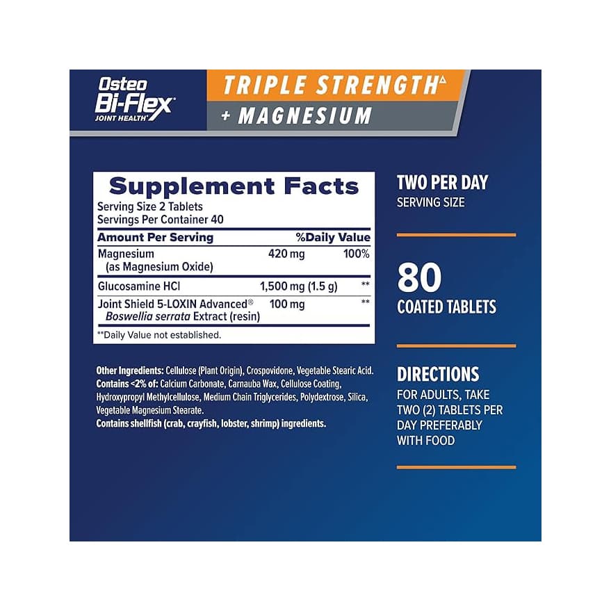 Osteo Bi-Flex Triple Strength + Magnesium - Pack of 80 - Image 2