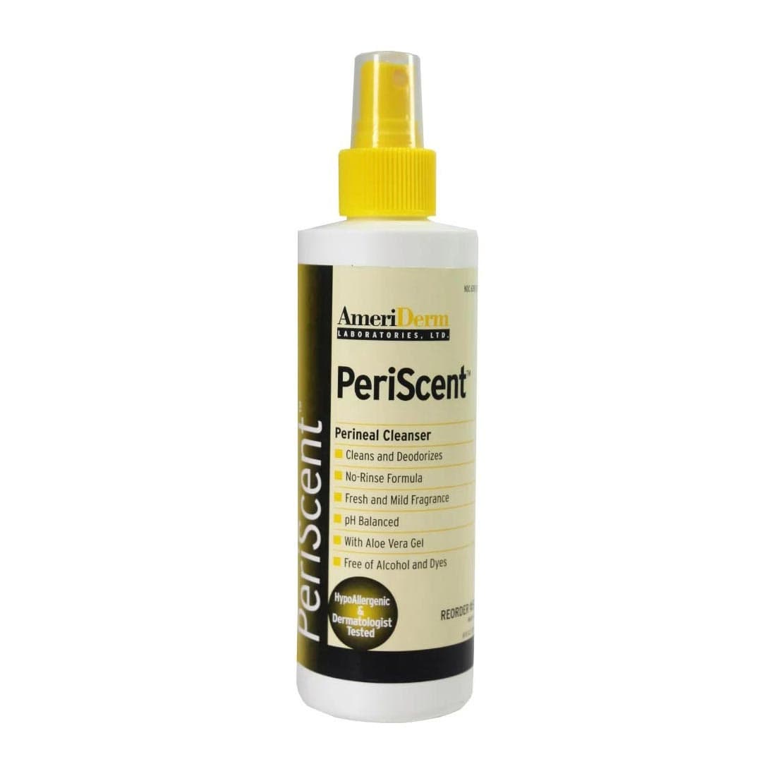 Ameriderm PeriScent Perineal Cleanser, 8 oz Spray - Case of 48 - Image 1