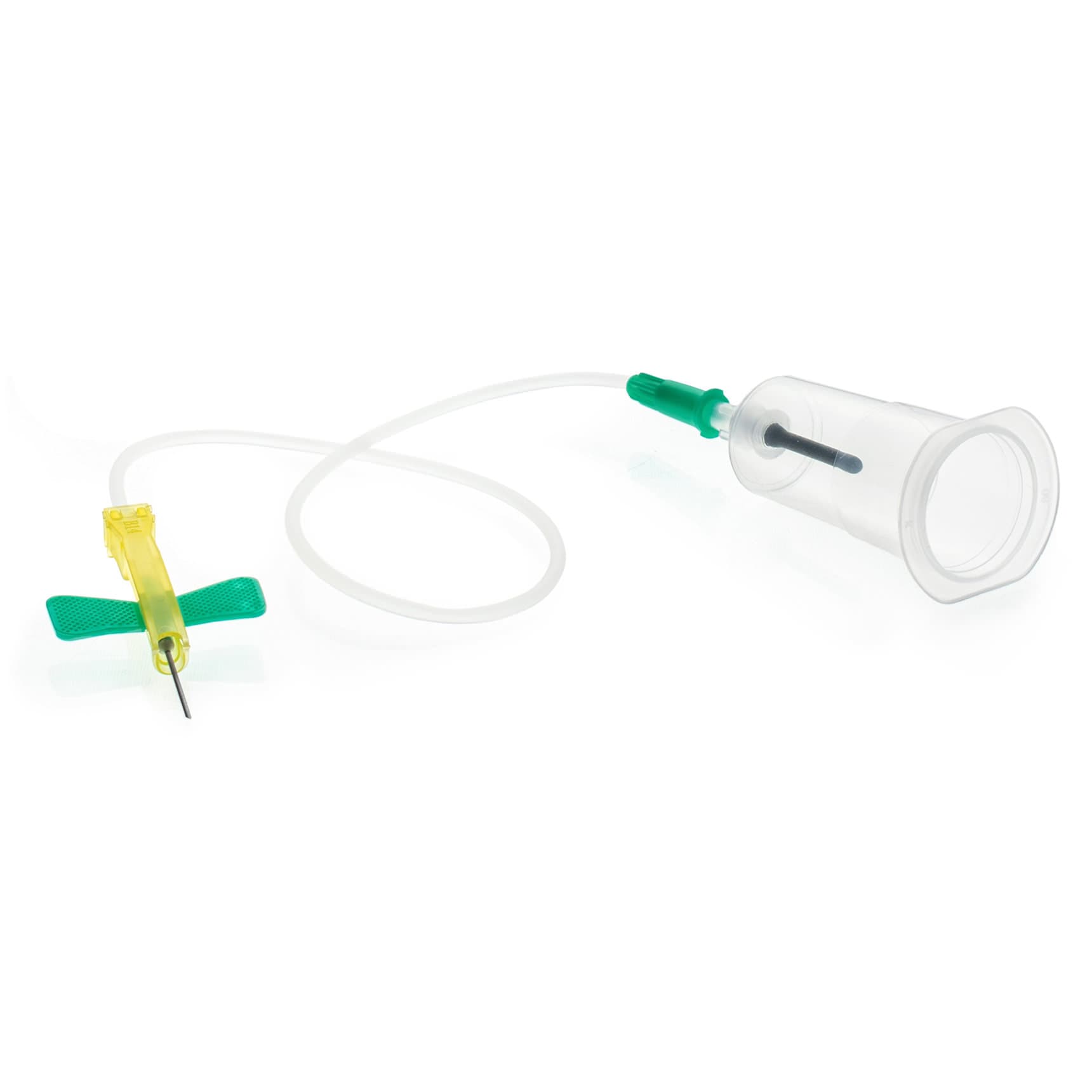 McKesson Prevent G Blood Collection Set with Holder Winged Safety Needle, 21Gauge, 12" Tube - Case of 200 - Image 1