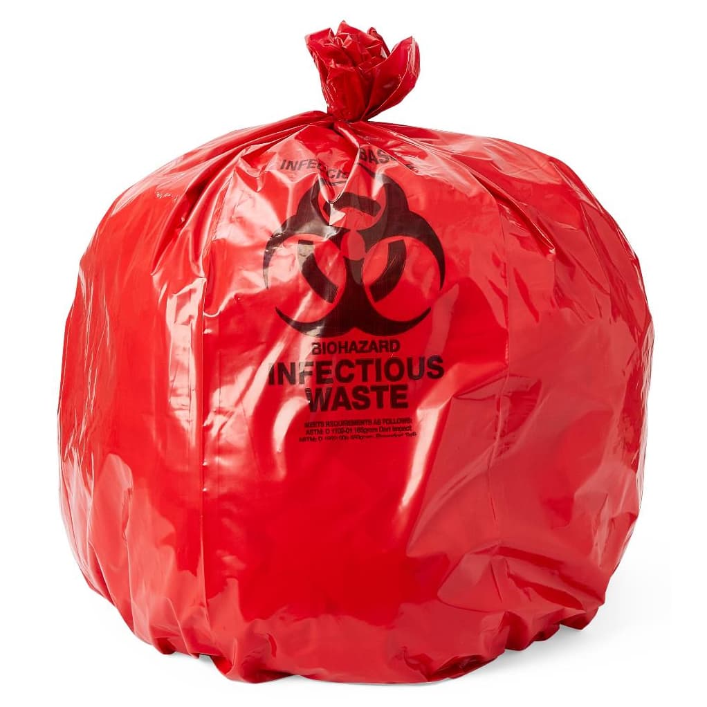 Medline Biohazard Liners, 31" x 43" - Each - Image 1