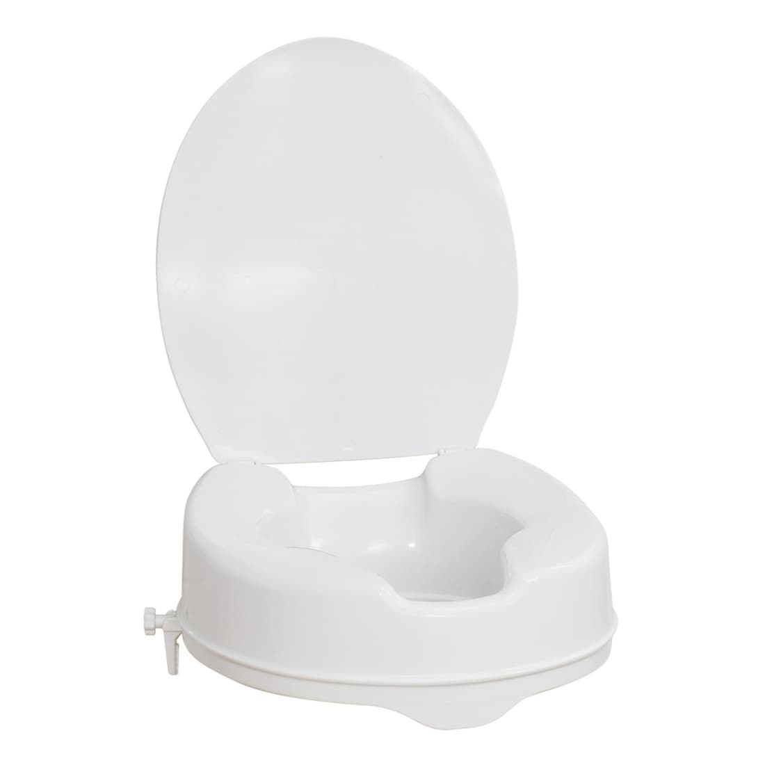 Dive AquaSense Raised Toilet Seat with Lid, Elongated - Case of 4 - Image 1