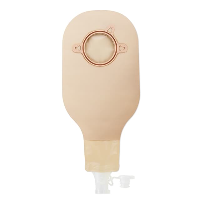 New Image 2-Piece High Output Drainable Ostomy Pouch With Soft Tap Closure, 2-1/4 Inch - Box of 10 - Image 1