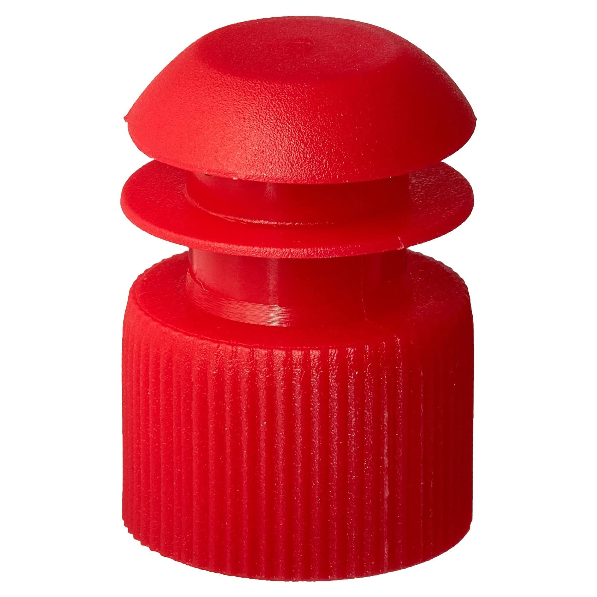 McKesson Tube Closure For Use with 16 mm Blood Drawing Tubes, Flanged Plug Cap, Red - Case of 10000 - Image 1