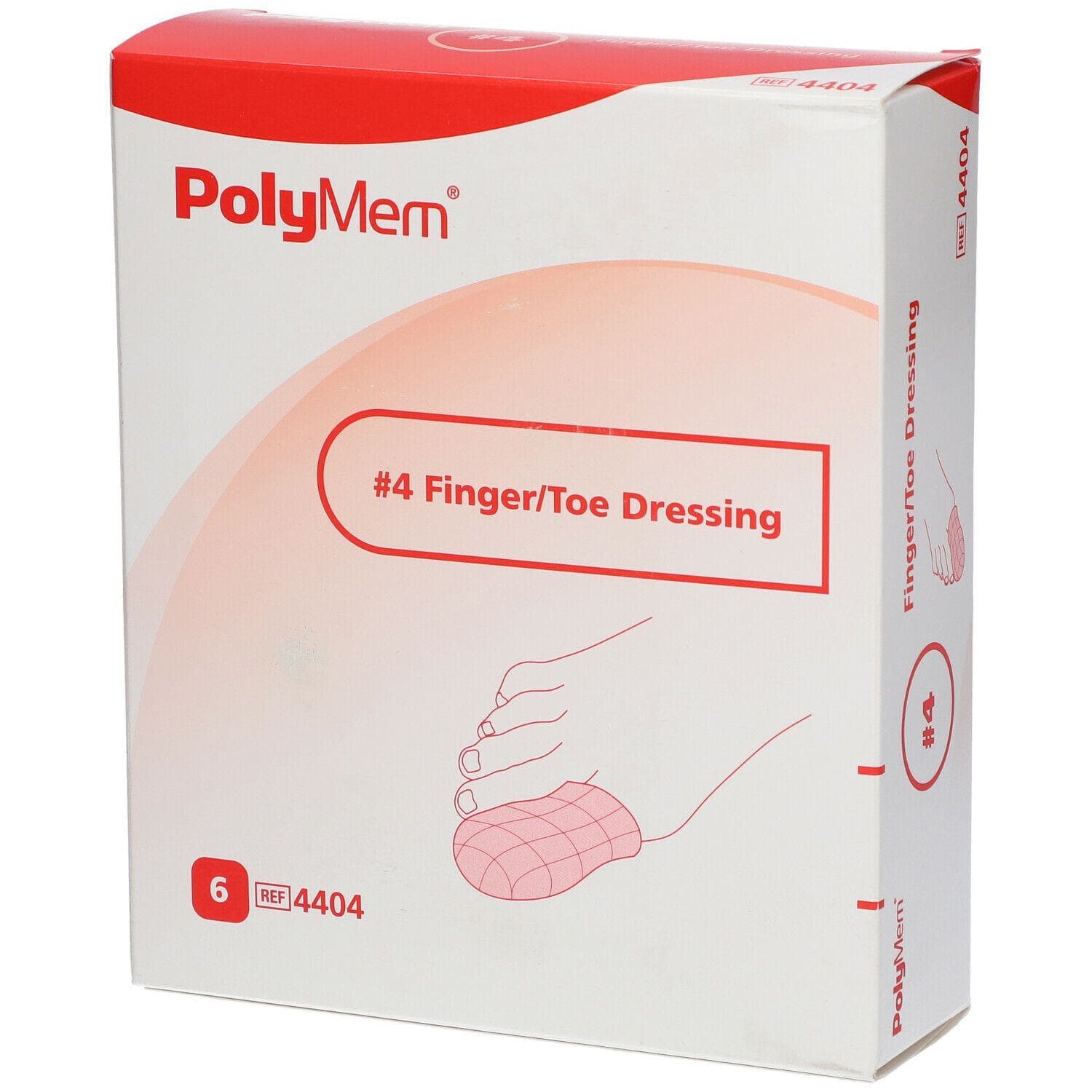PolyMem Finger and Toe Foam Dressing, Extra Large, 3.0 to 3.4 Inch - Box of 6 - Image 1