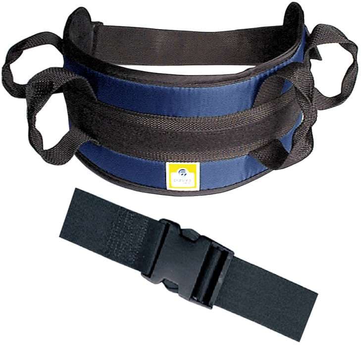 FabLife Padded Transfer Belt, Side Release Buckle, Small, Blue - Image 1