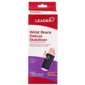 Leader Deluxe Stabilizer Wrist Brace One Size, Left Hand - Image 1