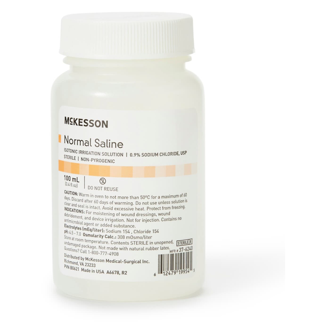 McKesson Irrigation Solution Sterile, Bottle, Screw Top, 100 mL - Each - Image 1