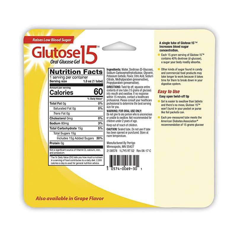 Glutose 15 Glucose Supplement, Gel - Image 2