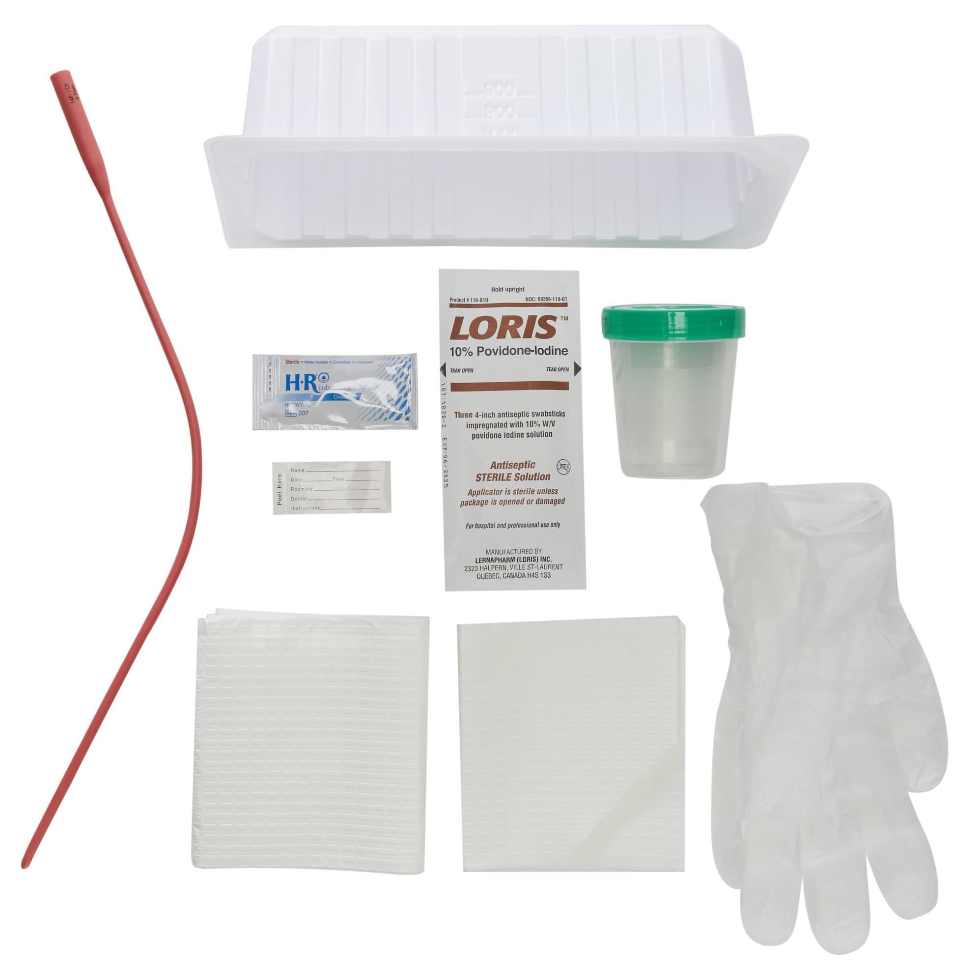 McKesson Intermittent Catheter Tray 1000 mL Outer Tray 14 Fr Sterile Urethral