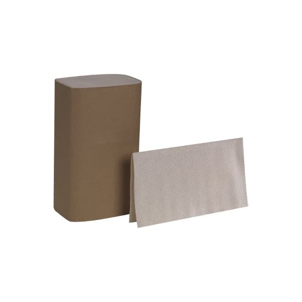 Pacific Blue 1-Ply Basic Paper Towel, Brown, 9-1/4 x 10-1/4 Inch - Package of 250 - Image 1