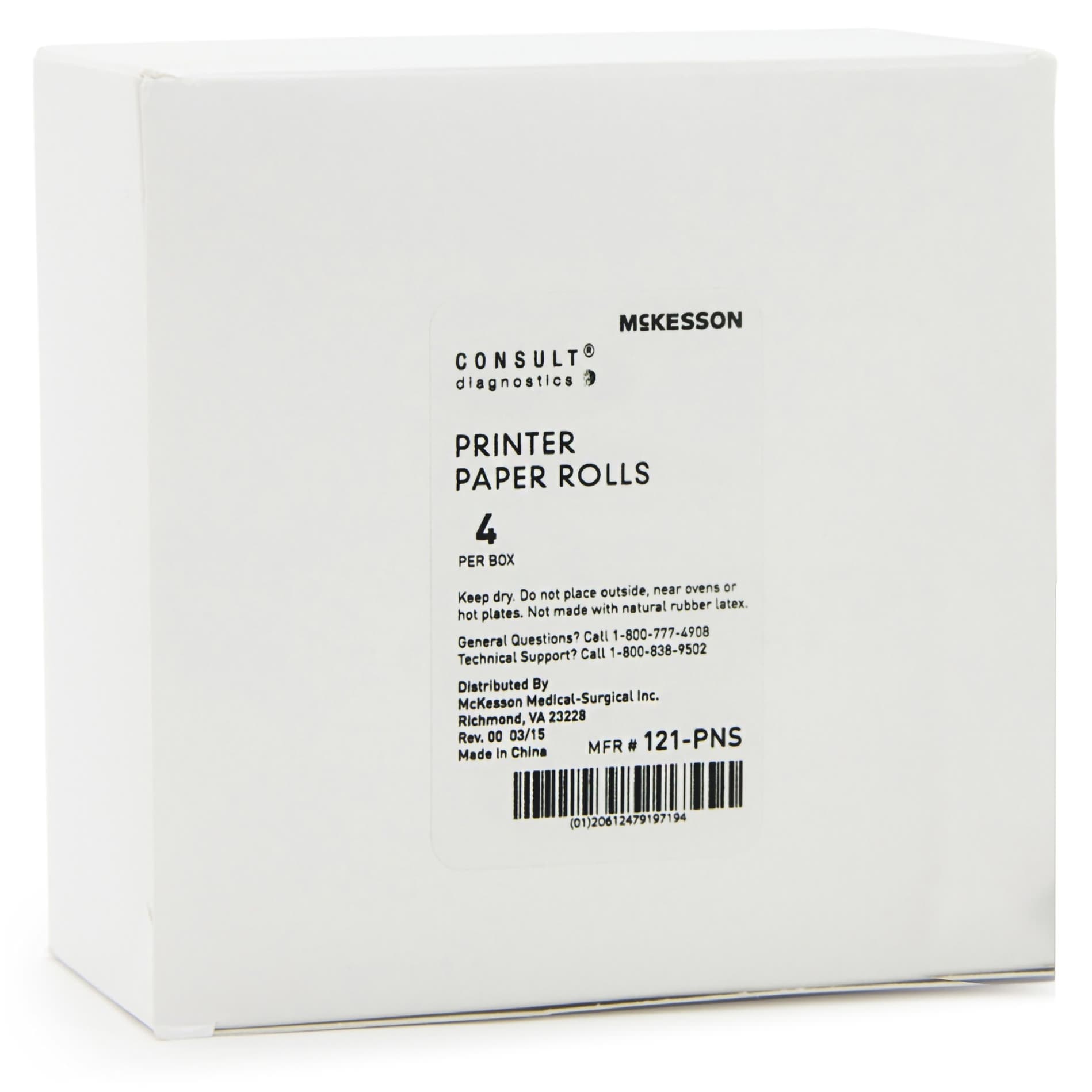 McKesson Consult Printer Paper Rolls - Box of 4 - Image 1