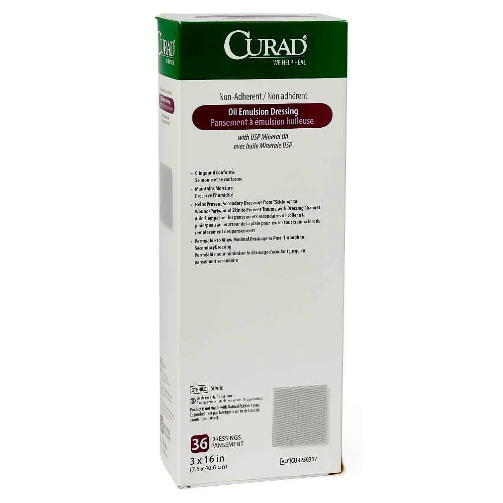 Curad Non-adherent Oil Emulsion Dressing, Sterile - Image 2